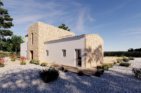 Finca in Benissa(Llenes) zu verkaufen, Woongedeelte 254 m², Bouwjaar 2023, Klimaanlage, Grondstuk 10000 m², 3 Slaapkamers, 3 Badkamers, Pool, ref.: BI-BE.F-165-37