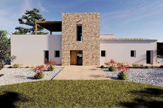 Finca in Benissa(Llenes) zu verkaufen, Woongedeelte 254 m², Bouwjaar 2023, Klimaanlage, Grondstuk 10000 m², 3 Slaapkamers, 3 Badkamers, Pool, ref.: BI-BE.F-165-38