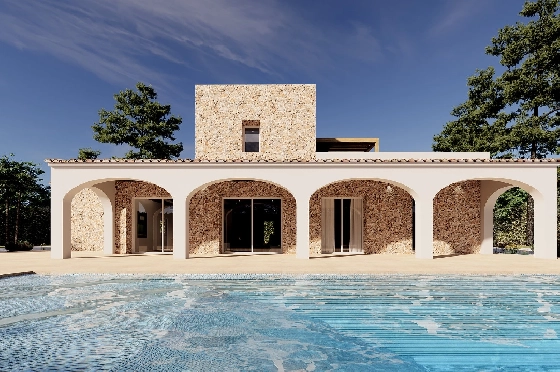Finca in Benissa(Llenes) zu verkaufen, Woongedeelte 254 m², Bouwjaar 2023, Klimaanlage, Grondstuk 10000 m², 3 Slaapkamers, 3 Badkamers, Pool, ref.: BI-BE.F-165-39