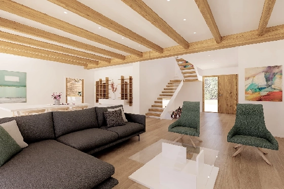 Finca in Benissa(Llenes) zu verkaufen, Woongedeelte 254 m², Bouwjaar 2023, Klimaanlage, Grondstuk 10000 m², 3 Slaapkamers, 3 Badkamers, Pool, ref.: BI-BE.F-165-4