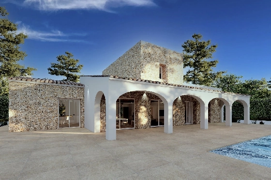 Finca in Benissa(Llenes) zu verkaufen, Woongedeelte 254 m², Bouwjaar 2023, Klimaanlage, Grondstuk 10000 m², 3 Slaapkamers, 3 Badkamers, Pool, ref.: BI-BE.F-165-7