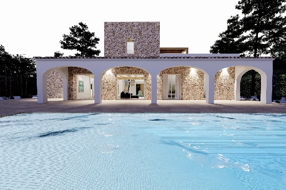 Finca in Benissa(Llenes) zu verkaufen, Woongedeelte 254 m², Bouwjaar 2023, Klimaanlage, Grondstuk 10000 m², 3 Slaapkamers, 3 Badkamers, Pool, ref.: BI-BE.F-165-9