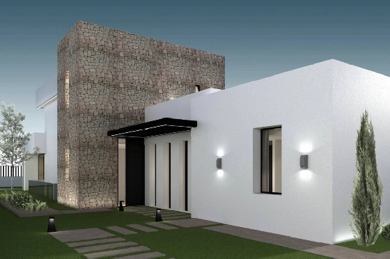 Villa in Moraira(Pla del Mar) zu verkaufen, Woongedeelte 280 m², Bouwjaar 2023, Klimaanlage, Grondstuk 817 m², 3 Slaapkamers, 3 Badkamers, Pool, ref.: BI-MT.H-768-2