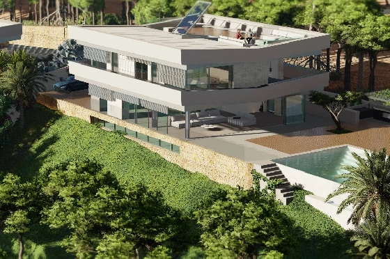 Villa in Javea zu verkaufen, Woongedeelte 492 m², Klimaanlage, 6 Slaapkamers, 6 Badkamers, Pool, ref.: BS-7515924-15