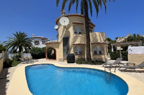 Villa in Els Poblets zur Ferienvermietung, Woongedeelte 134 m², Bouwjaar 2001, Zustand gepflegt, + KLIMA, Klimaanlage, Grondstuk 413 m², 2 Slaapkamers, 2 Badkamers, Pool, ref.: T-0523-1