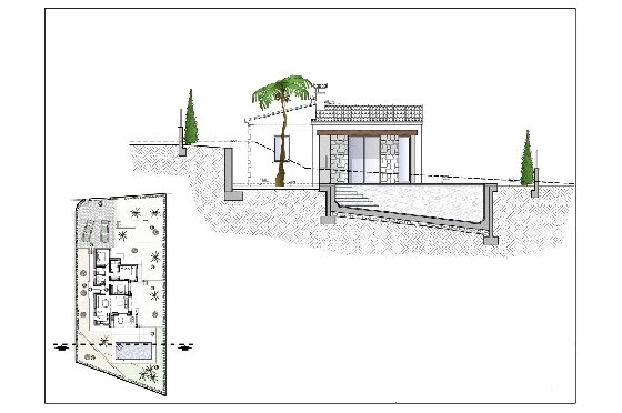 Villa in Benissa zu verkaufen, Woongedeelte 138 m², Bouwjaar 2023, Klimaanlage, Grondstuk 800 m², 3 Slaapkamers, 2 Badkamers, Pool, ref.: BI-BE.H-881-5