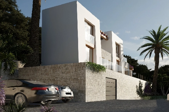 Villa in Benissa(Montemar) zu verkaufen, Woongedeelte 450 m², Bouwjaar 2023, Klimaanlage, Grondstuk 800 m², 3 Slaapkamers, 3 Badkamers, Pool, ref.: BI-BE.H-880-5