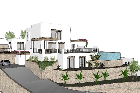 Villa in Moraira zu verkaufen, Woongedeelte 425 m², Bouwjaar 2023, Klimaanlage, Grondstuk 1000 m², 4 Slaapkamers, 4 Badkamers, Pool, ref.: BI-MT.H-777-5