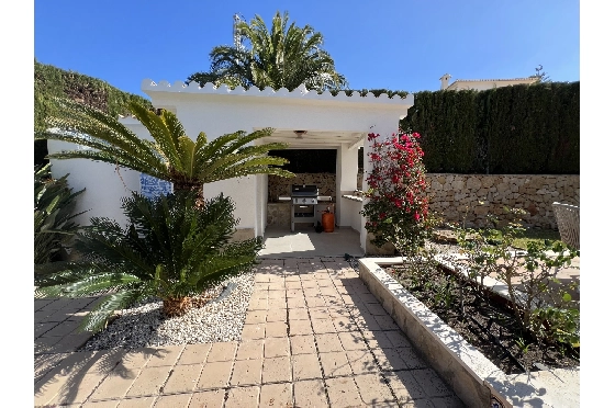 Villa in Denia zur Ferienvermietung, Woongedeelte 133 m², Bouwjaar 1999, Zustand gepflegt, + Fussbodenheizung, Klimaanlage, Grondstuk 585 m², 3 Slaapkamers, 3 Badkamers, Pool, ref.: T-1023-19
