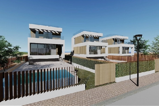 Villa in Oliva zu verkaufen, Woongedeelte 173 m², Bouwjaar 2023, Zustand Erstbezug, + Fussbodenheizung, Klimaanlage, Grondstuk 350 m², 3 Slaapkamers, 4 Badkamers, Pool, ref.: AS-1623-15