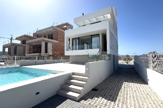 Villa in Oliva zu verkaufen, Woongedeelte 173 m², Bouwjaar 2023, Zustand Erstbezug, + Fussbodenheizung, Klimaanlage, Grondstuk 350 m², 3 Slaapkamers, 4 Badkamers, Pool, ref.: AS-1623-2
