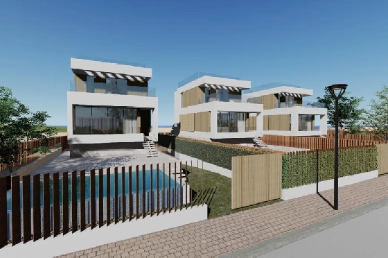 Villa in Oliva zu verkaufen, Woongedeelte 173 m², Bouwjaar 2023, Zustand Erstbezug, + Fussbodenheizung, Klimaanlage, Grondstuk 350 m², 3 Slaapkamers, 4 Badkamers, Pool, ref.: AS-1623-22
