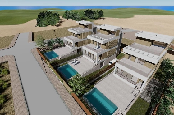 Villa in Oliva zu verkaufen, Woongedeelte 173 m², Bouwjaar 2023, Zustand Erstbezug, + Fussbodenheizung, Klimaanlage, Grondstuk 350 m², 3 Slaapkamers, 4 Badkamers, Pool, ref.: AS-1623-23