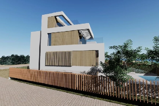 Villa in Oliva zu verkaufen, Woongedeelte 173 m², Bouwjaar 2023, Zustand Erstbezug, + Fussbodenheizung, Klimaanlage, Grondstuk 350 m², 3 Slaapkamers, 4 Badkamers, Pool, ref.: AS-1623-28