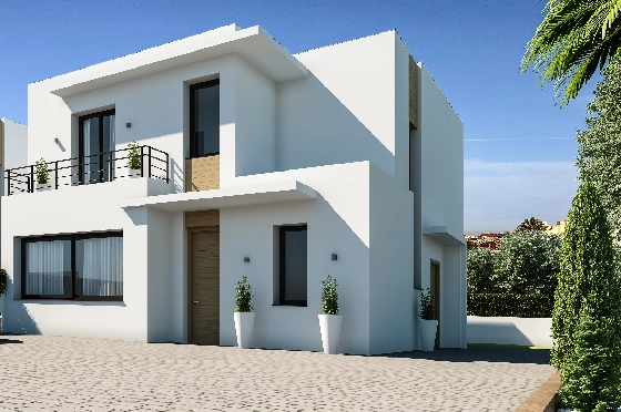 Villa in Denia zu verkaufen, Woongedeelte 155 m², Bouwjaar 2024, Klimaanlage, Grondstuk 220 m², 3 Slaapkamers, 3 Badkamers, Pool, ref.: NL-NLDNB1425-12