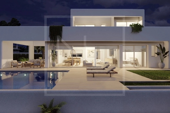 Villa in Benissa costa(Baladrar) zu verkaufen, Woongedeelte 138 m², Bouwjaar 2023, + Fussbodenheizung, Klimaanlage, Grondstuk 625 m², 3 Slaapkamers, 3 Badkamers, Pool, ref.: NL-NLD1444-2