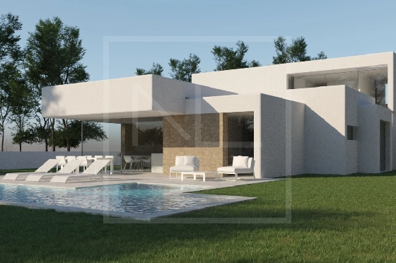 Villa in Moraira zu verkaufen, Woongedeelte 268 m², Bouwjaar 2023, + Zentralheizung, Klimaanlage, Grondstuk 891 m², 4 Slaapkamers, 4 Badkamers, Pool, ref.: NL-NLD1448-1