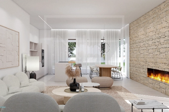 Villa in Moraira zu verkaufen, Woongedeelte 268 m², Bouwjaar 2023, + Zentralheizung, Klimaanlage, Grondstuk 891 m², 4 Slaapkamers, 4 Badkamers, Pool, ref.: NL-NLD1448-3