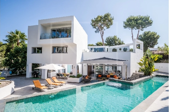 Villa in Moraira(Pla del Mar) zu verkaufen, Woongedeelte 283 m², Bouwjaar 1975, Klimaanlage, Grondstuk 840 m², 4 Slaapkamers, 4 Badkamers, Pool, ref.: NL-NLD1475-1