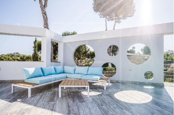 Villa in Moraira(Pla del Mar) zu verkaufen, Woongedeelte 283 m², Bouwjaar 1975, Klimaanlage, Grondstuk 840 m², 4 Slaapkamers, 4 Badkamers, Pool, ref.: NL-NLD1475-28