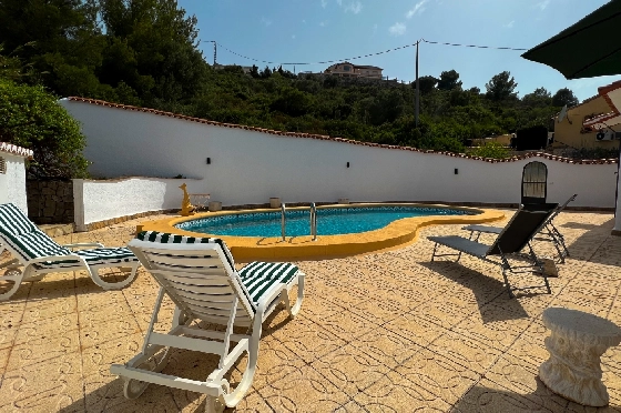 Villa in Benidoleig zur Ferienvermietung, Woongedeelte 180 m², Bouwjaar 1989, + KLIMA, Klimaanlage, Grondstuk 653 m², 3 Slaapkamers, 2 Badkamers, Pool, ref.: T-0923-20