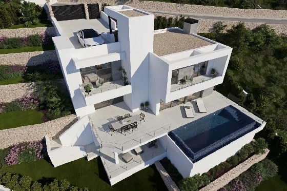 Villa in Cumbre del Sol zu verkaufen, Woongedeelte 320 m², Grondstuk 805 m², 3 Slaapkamers, 3 Badkamers, Pool, ref.: BS-82447847-2