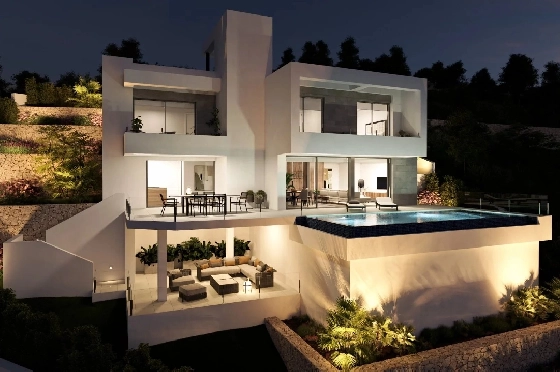 Villa in Cumbre del Sol zu verkaufen, Woongedeelte 320 m², Grondstuk 805 m², 3 Slaapkamers, 3 Badkamers, Pool, ref.: BS-82447847-7