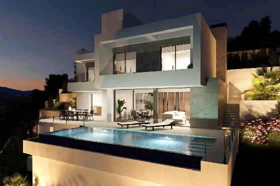 Villa in Cumbre del Sol zu verkaufen, Woongedeelte 320 m², Grondstuk 805 m², 3 Slaapkamers, 3 Badkamers, Pool, ref.: BS-82447847-8