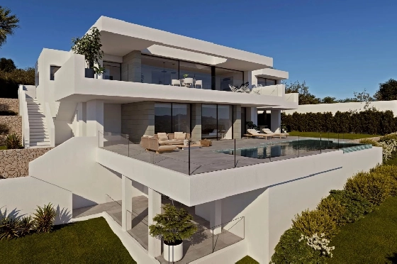 Villa in Cumbre del Sol zu verkaufen, Woongedeelte 597 m², Grondstuk 1158 m², 3 Slaapkamers, 5 Badkamers, Pool, ref.: BS-82447870-2