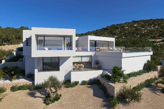 Villa in Cumbre del Sol zu verkaufen, Woongedeelte 418 m², Grondstuk 1000 m², 3 Slaapkamers, 4 Badkamers, Pool, ref.: BS-82599103-4