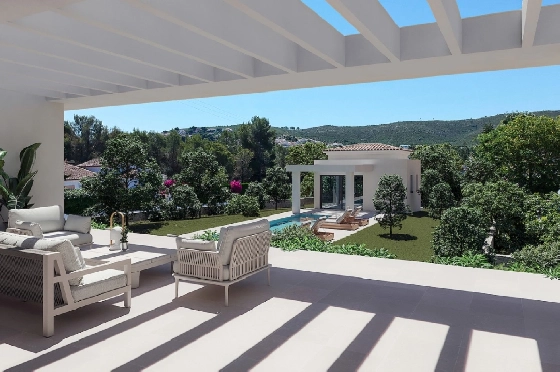 Villa in Javea zu verkaufen, Woongedeelte 420 m², Bouwjaar 2023, Klimaanlage, Grondstuk 1741 m², 4 Slaapkamers, 4 Badkamers, Pool, ref.: BI-JA.H-122-2