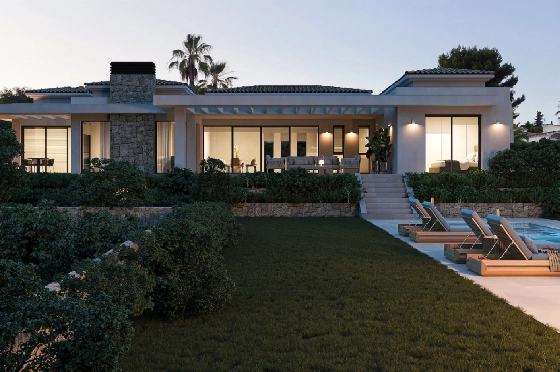 Villa in Javea zu verkaufen, Woongedeelte 420 m², Bouwjaar 2023, Klimaanlage, Grondstuk 1741 m², 4 Slaapkamers, 4 Badkamers, Pool, ref.: BI-JA.H-122-5
