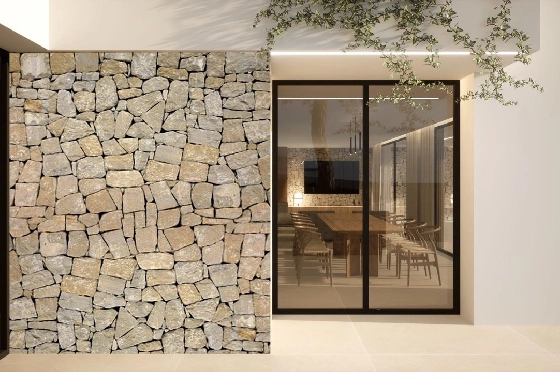 Villa in Moraira(Pla del Mar) zu verkaufen, Woongedeelte 340 m², Bouwjaar 2023, Klimaanlage, Grondstuk 1070 m², 4 Slaapkamers, 4 Badkamers, Pool, ref.: BI-MT.H-787-10