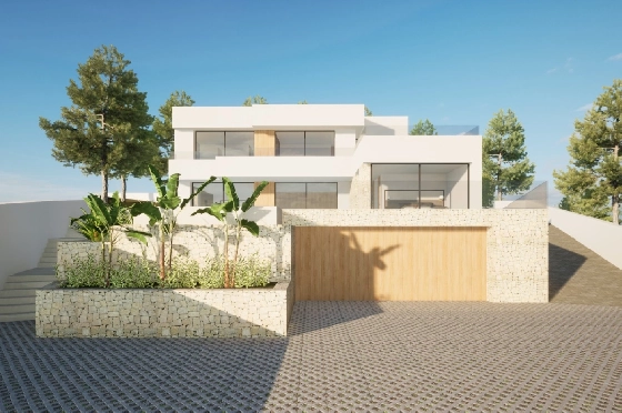 Villa in Moraira(Pla del Mar) zu verkaufen, Woongedeelte 340 m², Bouwjaar 2023, Klimaanlage, Grondstuk 1070 m², 4 Slaapkamers, 4 Badkamers, Pool, ref.: BI-MT.H-787-14