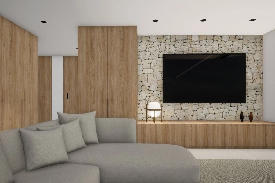 Villa in Moraira(Pla del Mar) zu verkaufen, Woongedeelte 340 m², Bouwjaar 2023, Klimaanlage, Grondstuk 1070 m², 4 Slaapkamers, 4 Badkamers, Pool, ref.: BI-MT.H-787-6