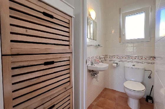 Villa in Els Poblets zur Ferienvermietung, Woongedeelte 125 m², Bouwjaar 2003, + KLIMA, Klimaanlage, Grondstuk 400 m², 2 Slaapkamers, 2 Badkamers, Pool, ref.: T-1123-12