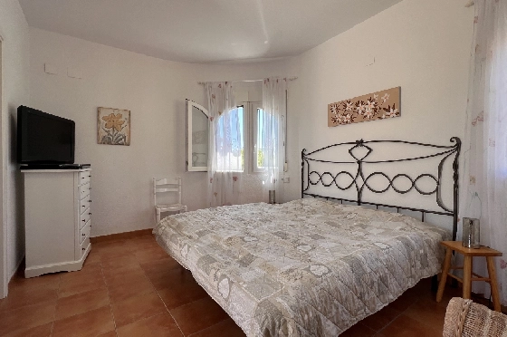 Villa in Els Poblets zur Ferienvermietung, Woongedeelte 125 m², Bouwjaar 2003, + KLIMA, Klimaanlage, Grondstuk 400 m², 2 Slaapkamers, 2 Badkamers, Pool, ref.: T-1123-19