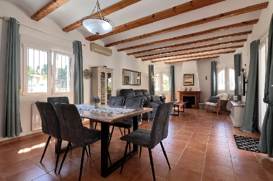 Villa in Els Poblets zur Ferienvermietung, Woongedeelte 125 m², Bouwjaar 2003, + KLIMA, Klimaanlage, Grondstuk 400 m², 2 Slaapkamers, 2 Badkamers, Pool, ref.: T-1123-3