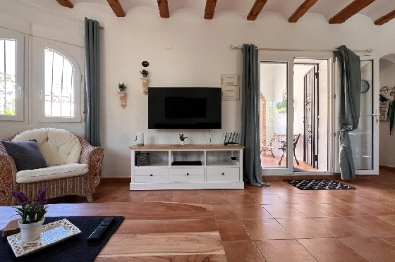 Villa in Els Poblets zur Ferienvermietung, Woongedeelte 125 m², Bouwjaar 2003, + KLIMA, Klimaanlage, Grondstuk 400 m², 2 Slaapkamers, 2 Badkamers, Pool, ref.: T-1123-7