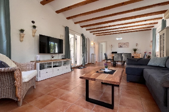 Villa in Els Poblets zur Ferienvermietung, Woongedeelte 125 m², Bouwjaar 2003, + KLIMA, Klimaanlage, Grondstuk 400 m², 2 Slaapkamers, 2 Badkamers, Pool, ref.: T-1123-8