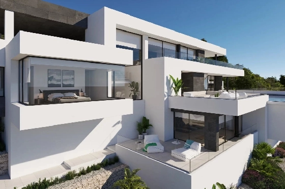 Villa in Cumbre del Sol zu verkaufen, Woongedeelte 830 m², Grondstuk 1877 m², 1 Slaapkamers, 5 Badkamers, Pool, ref.: BS-83710403-3
