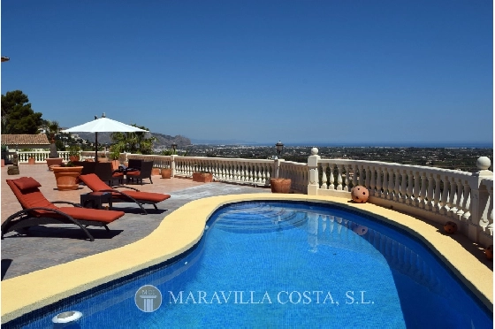 Villa in Pedreguer zu verkaufen, Woongedeelte 425 m², Bouwjaar 2006, + Fussbodenheizung, Klimaanlage, Grondstuk 1382 m², 5 Slaapkamers, 4 Badkamers, Pool, ref.: MV-2376-1
