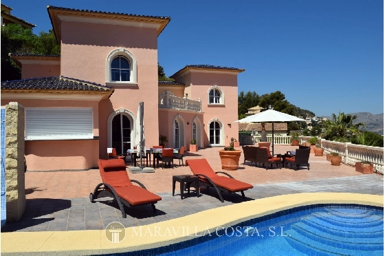 Villa in Pedreguer zu verkaufen, Woongedeelte 425 m², Bouwjaar 2006, + Fussbodenheizung, Klimaanlage, Grondstuk 1382 m², 5 Slaapkamers, 4 Badkamers, Pool, ref.: MV-2376-2