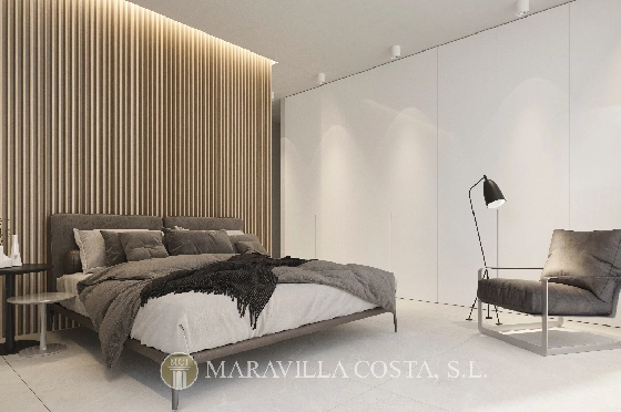 Villa in Moraira zu verkaufen, Woongedeelte 261 m², Bouwjaar 2023, + Fussbodenheizung, Klimaanlage, Grondstuk 939 m², 4 Slaapkamers, 4 Badkamers, Pool, ref.: MV-2499-5