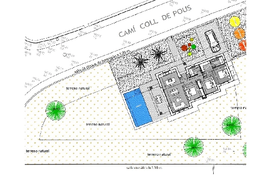 Villa in Denia(Marquesa 4) zu verkaufen, Woongedeelte 120 m², Bouwjaar 2025, Zustand neuwertig, + Zentralheizung, Klimaanlage, Grondstuk 1085 m², 3 Slaapkamers, 2 Badkamers, Pool, ref.: UM-UV-HEBE-17