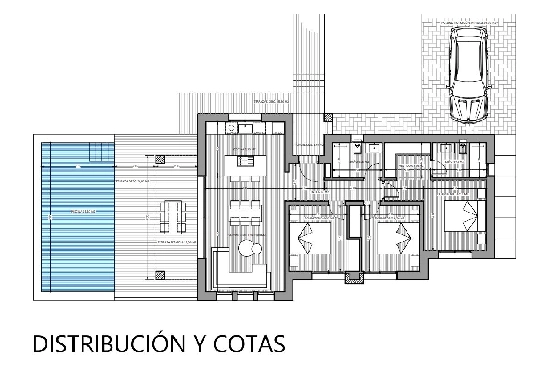 Villa in Denia(Marquesa 4) zu verkaufen, Woongedeelte 120 m², Bouwjaar 2025, Zustand neuwertig, + Zentralheizung, Klimaanlage, Grondstuk 1085 m², 3 Slaapkamers, 2 Badkamers, Pool, ref.: UM-UV-HEBE-18