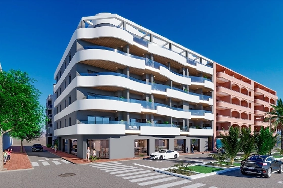 Etagen Apartment in Torrevieja zu verkaufen, Wohnfläche 82 m², Zustand Erstbezug, 2 Schlafzimmer, 2 Badezimmer, Pool, ref.: HA-TON-203-A01-1