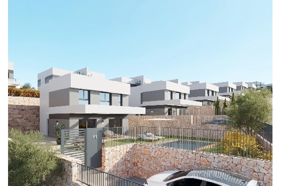 Villa in Finestrat(Balcon de Finestrat) zu verkaufen, Woongedeelte 157 m², Grondstuk 489 m², 4 Slaapkamers, 3 Badkamers, Pool, ref.: TW-BREEZE-75-3