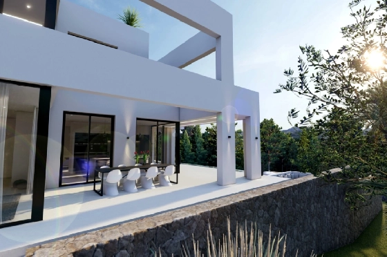 Villa in Benissa(La Fustera) zu verkaufen, Woongedeelte 615 m², Bouwjaar 2023, Klimaanlage, Grondstuk 1347 m², 4 Slaapkamers, 3 Badkamers, Pool, ref.: BI-BE.H-902-15