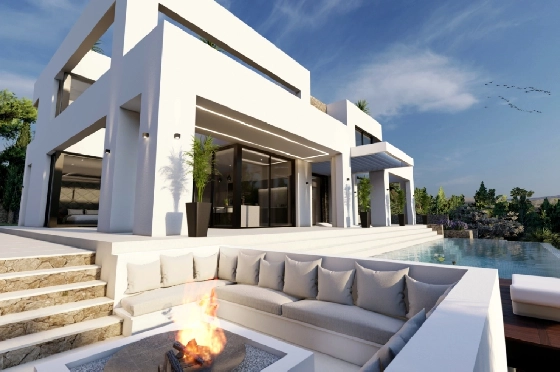 Villa in Benissa(La Fustera) zu verkaufen, Woongedeelte 615 m², Bouwjaar 2023, Klimaanlage, Grondstuk 1347 m², 4 Slaapkamers, 3 Badkamers, Pool, ref.: BI-BE.H-902-16